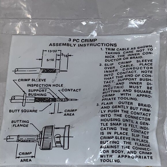 Misc. Lot Of Connectors - MXT - RF - 3 PC CRIMP - ST Compatible Multi-Mode - Picture 7 of 10